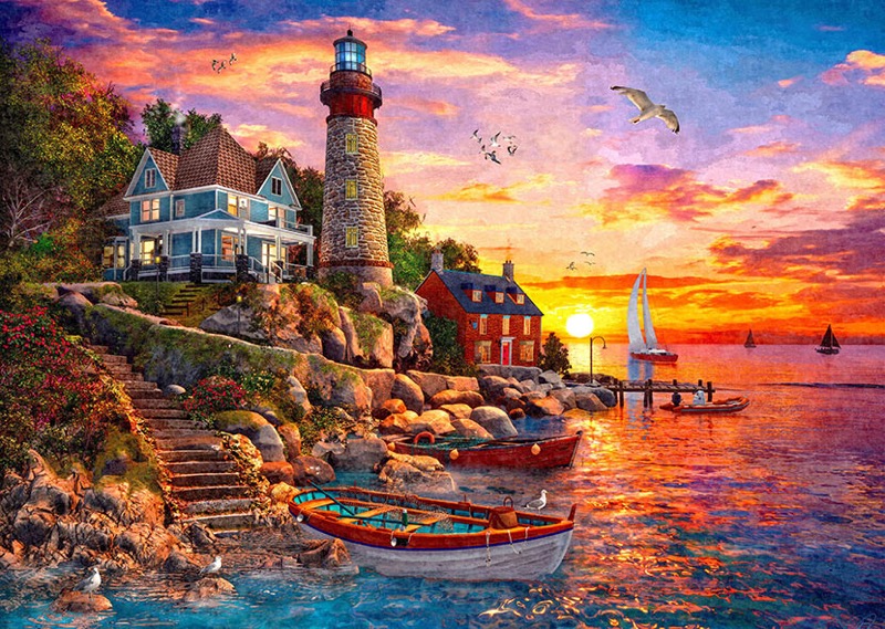 Lighthouse Bay, Sunset