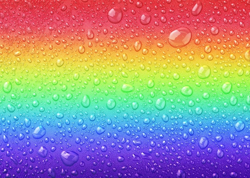 Gradient Rainbow Droplet