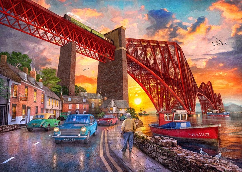 Forth Bridge At Sunset