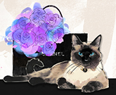 Siamese Cat And Chanel JP432