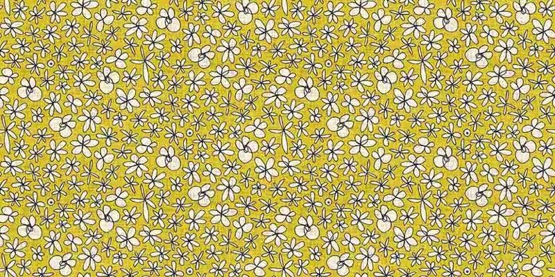 Garland Flowers Yellow Repeat