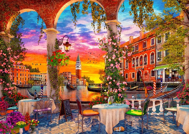 Venice Restaurant Sunset