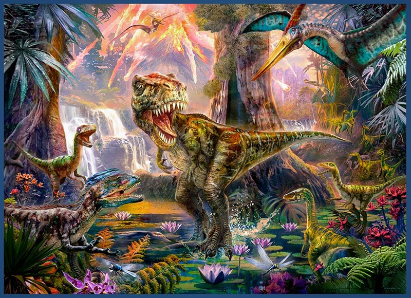 T-Rex and Raptors