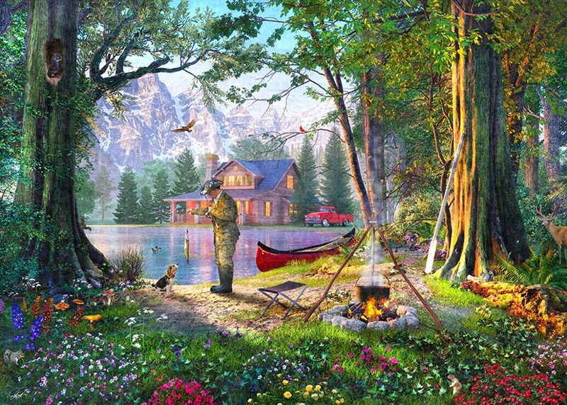 Mountain Forest Fishing