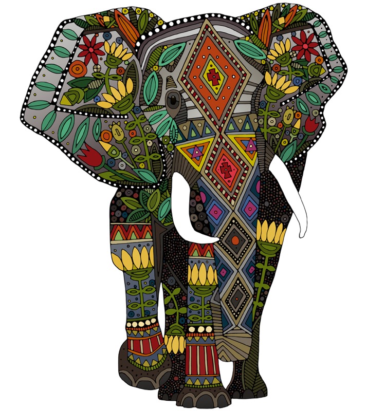 Floral Elephant