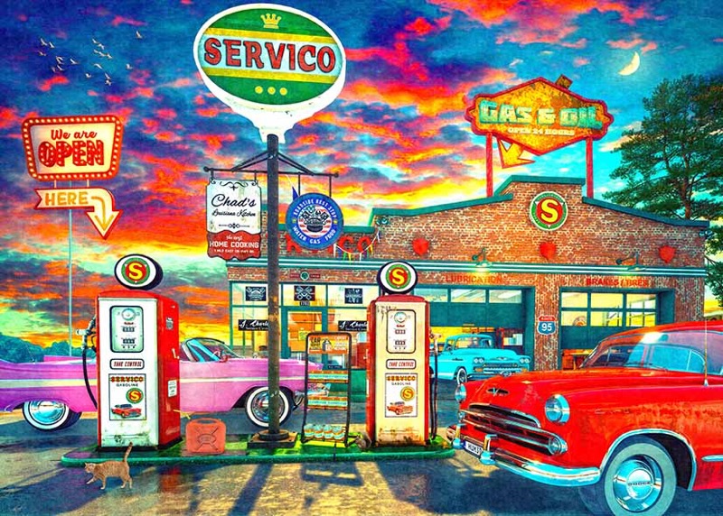 Service Station Sunset