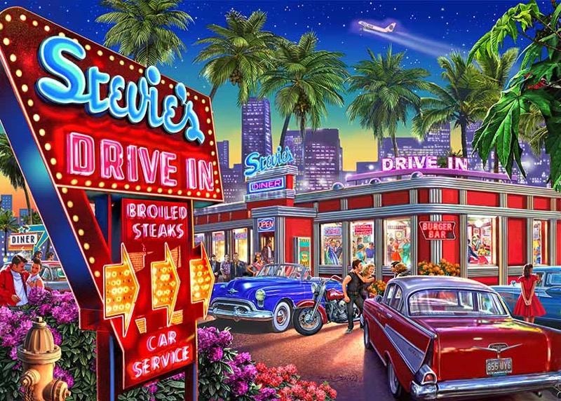 Drive In Diner at Night 359711