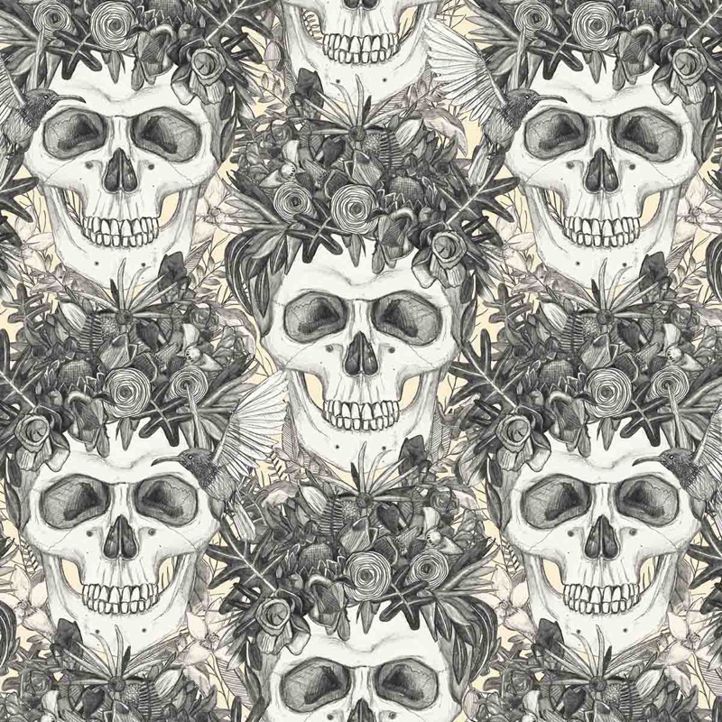 Skull Damask