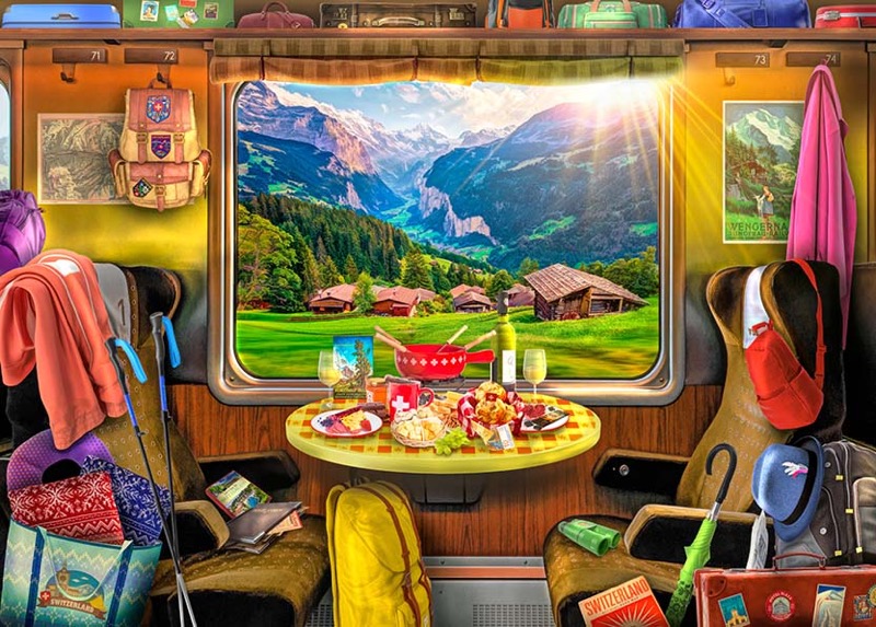 Switzerland Train Ride