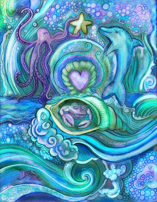 Ocean love swirl