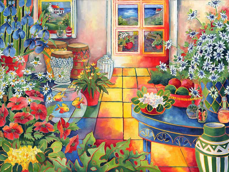 Conservatory with Goldfish