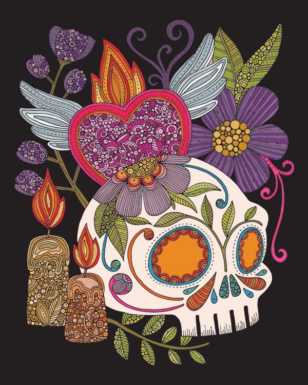 Dia De Los Muertos Skull