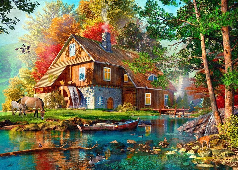 Autumn Watermill