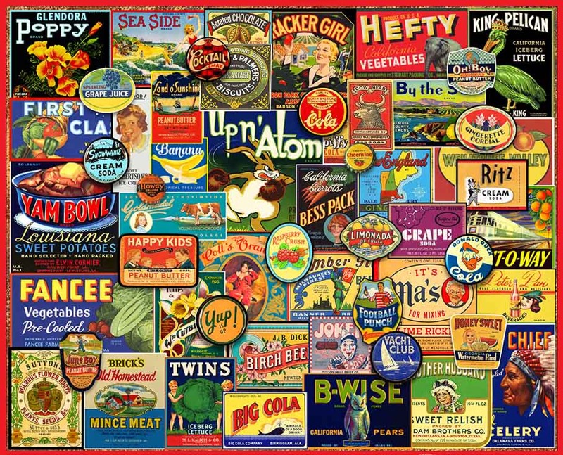 Vintage Food Beverage Labels