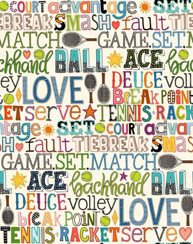 Tennis Typography