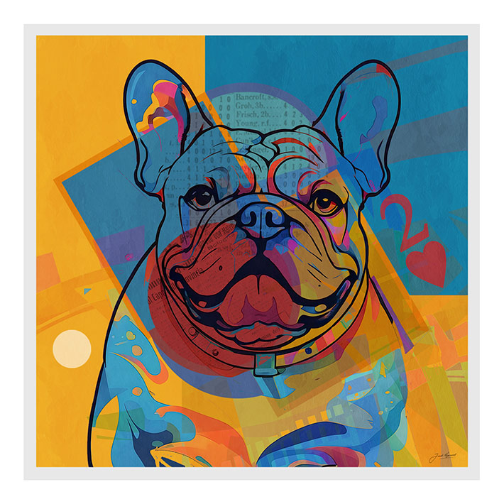 Bulldog Pop Art