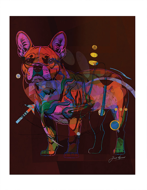French Bulldog Pop Art