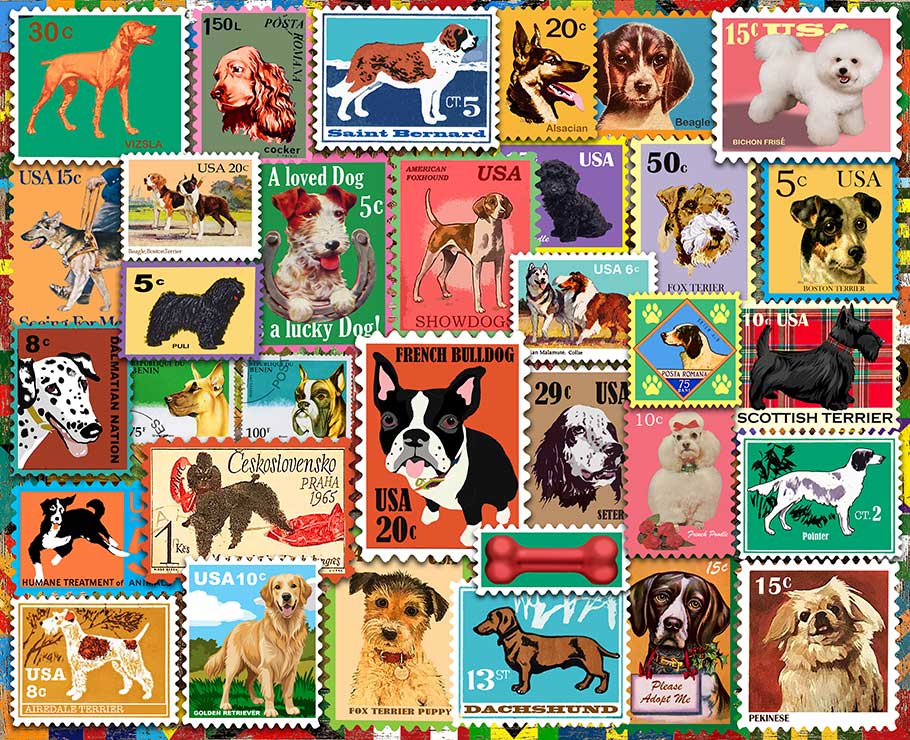 Dogs on Stamps