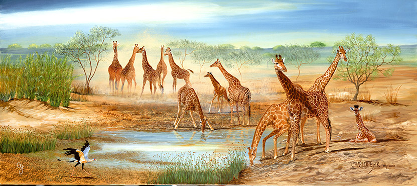 Giraffe Waterhole