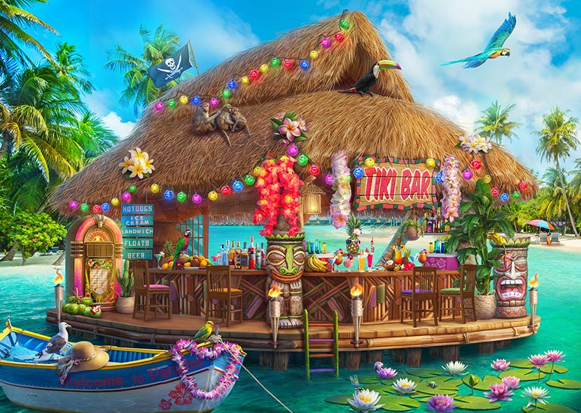 Floating Tiki Bar