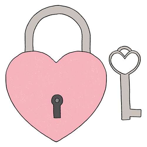 Heart Lock and Key