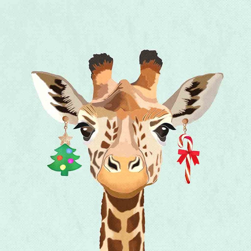 Christmas Giraffe