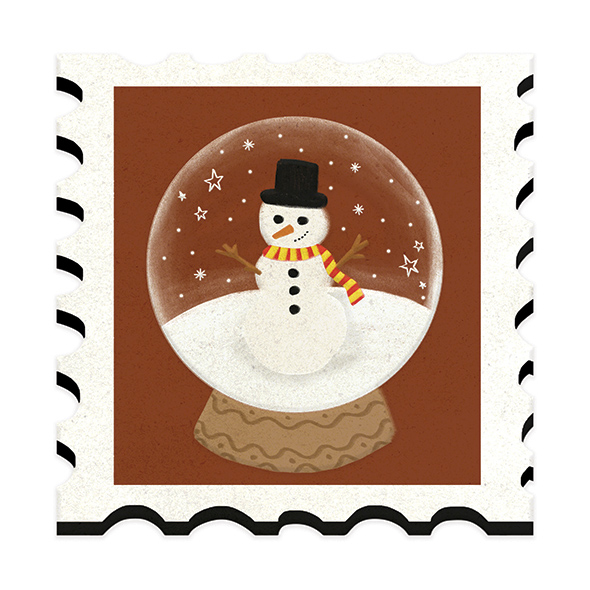 Snowman Stamp