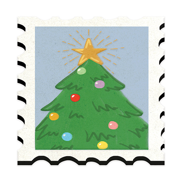 Christmas Tree Stamp