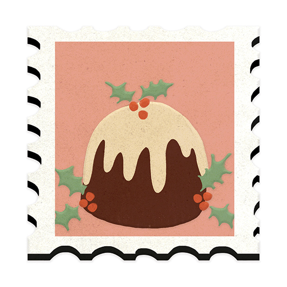 Christmas Pudding Stamp