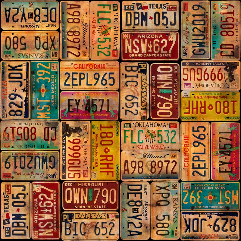 USA License Plates