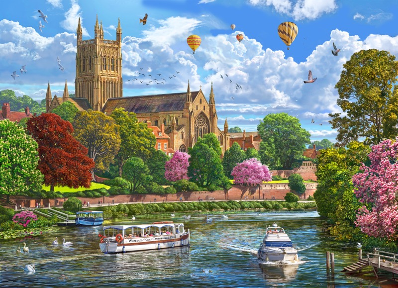 Worcester Cathedral Riverbank