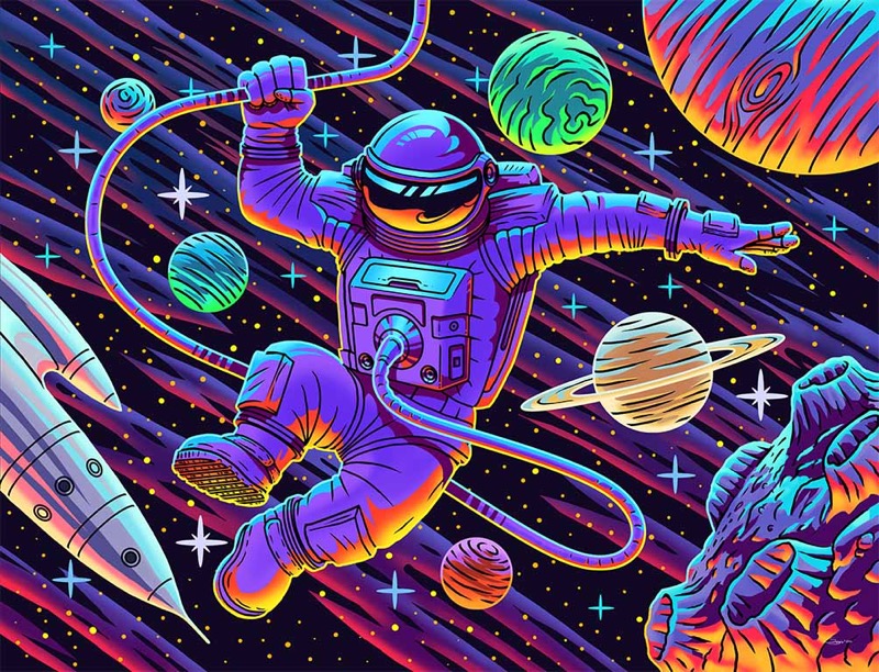 Neon Astronaut