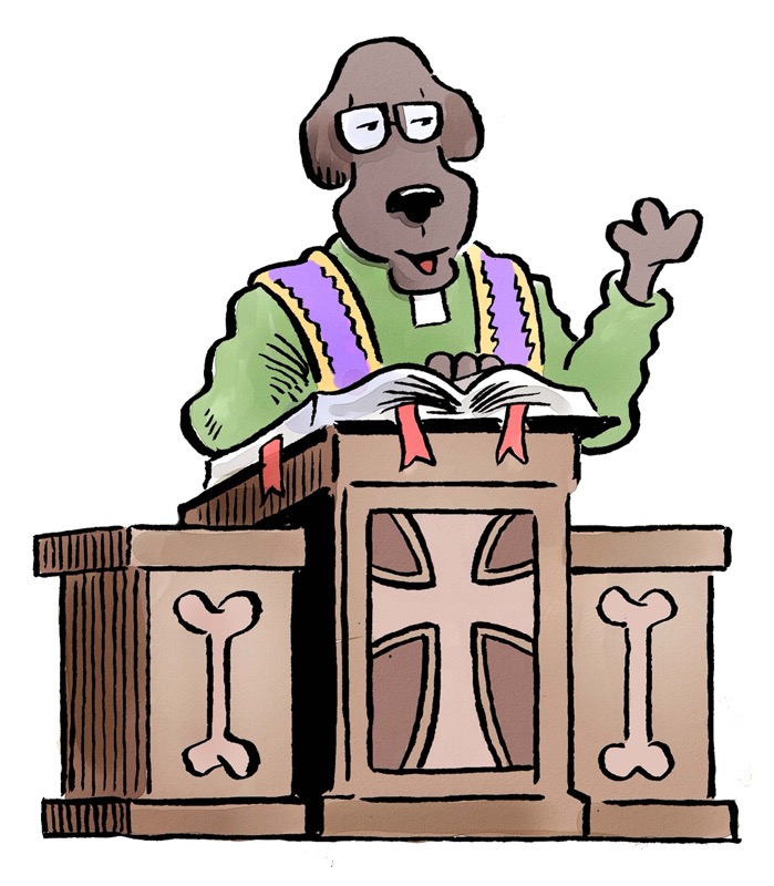 Dog Priest Sermon