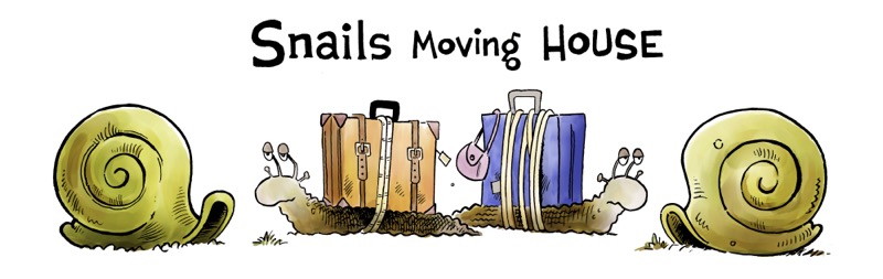 Snails moving house