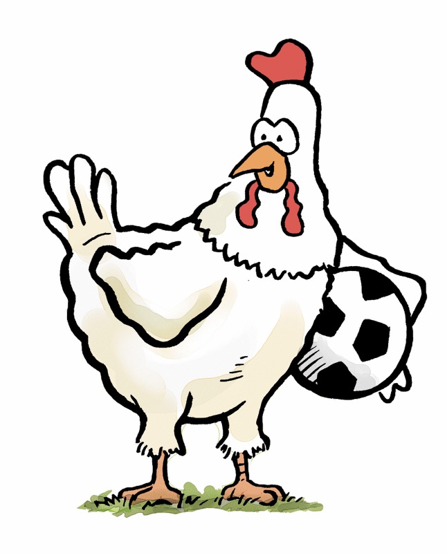 Chicken soccer ball