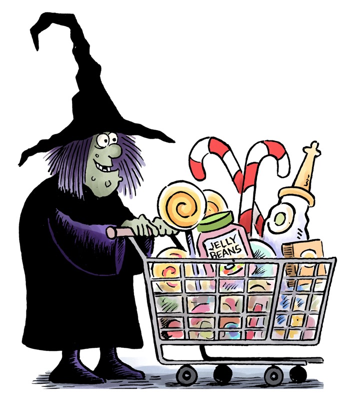 Witch shopping trolley