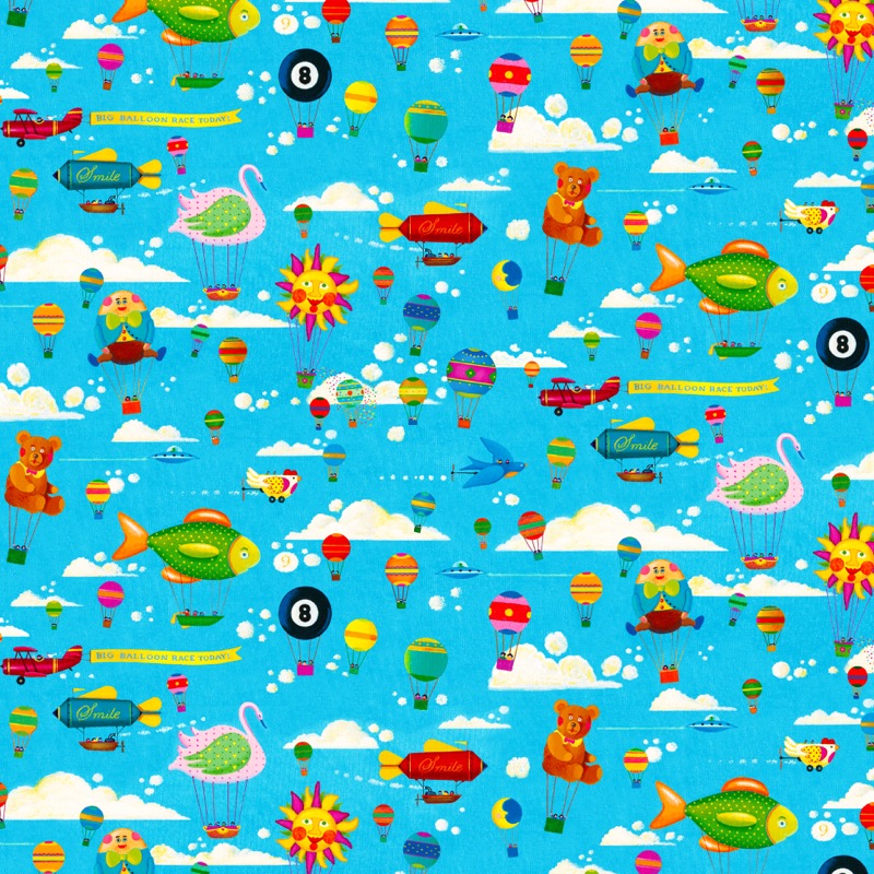 Balloons above the sky