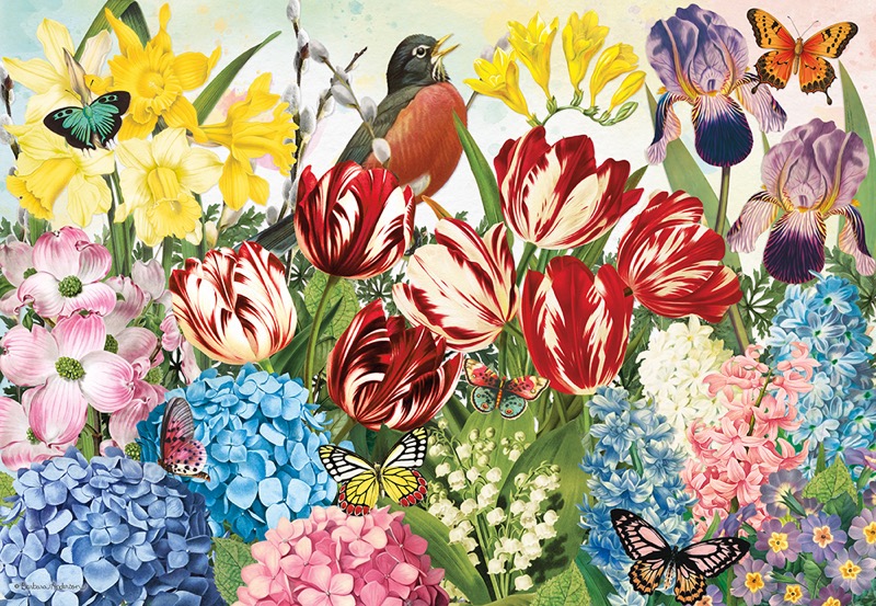 #1040 Springtime Flowers