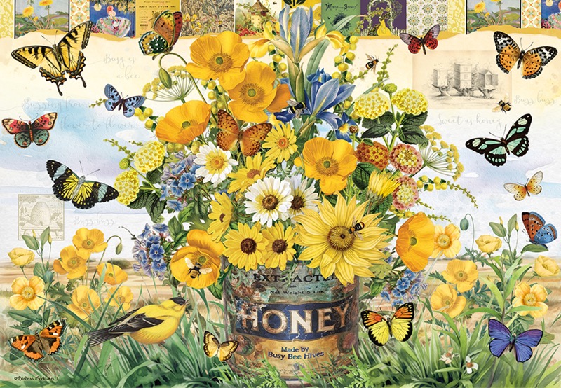 #1047 Honey Bee Floral