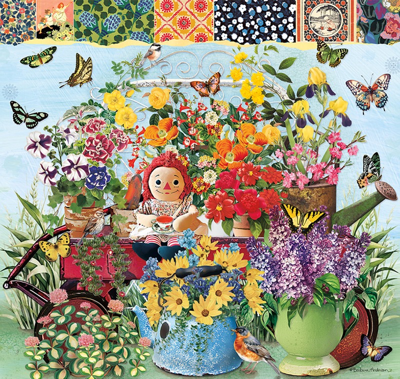 #1055 Little Red Wagon Flowers