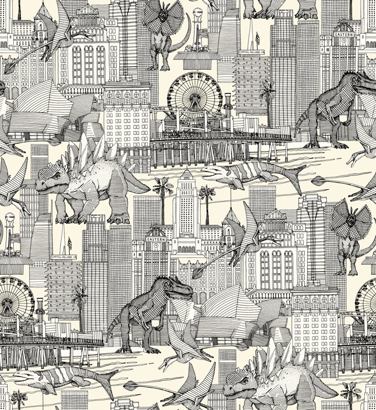 Jurassic LA toile