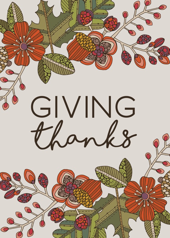 Giving thanks