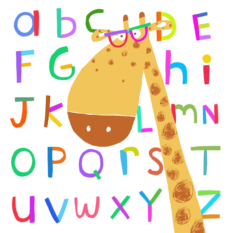 Giraffe Dots Alphabet