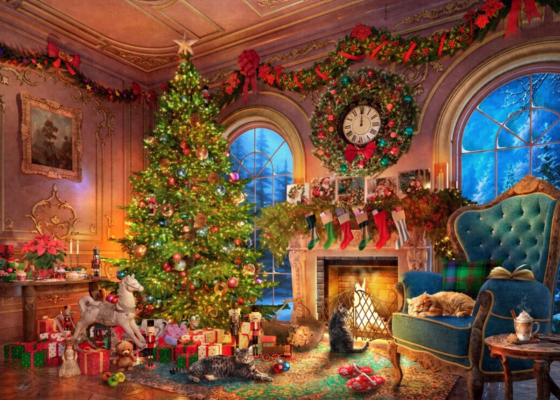 The Pink Christmas Room