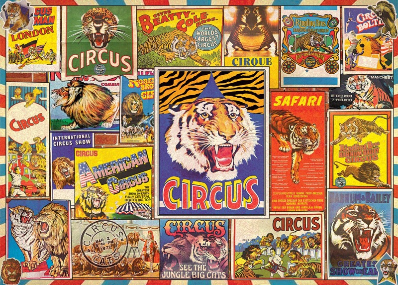 Vintage Circus Cats