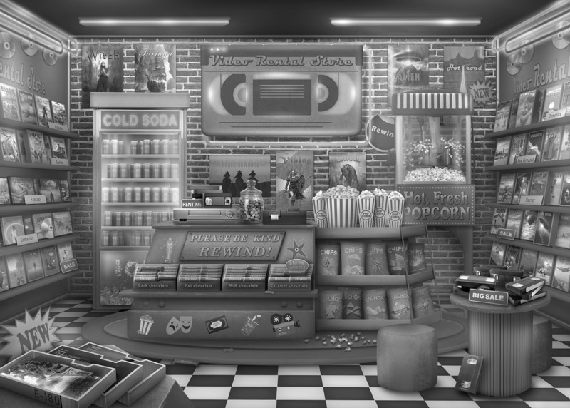 Throwback Video Rental Store